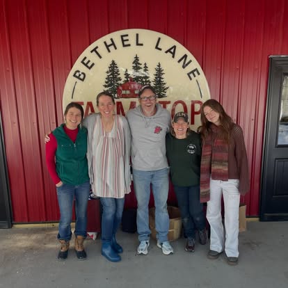The Bethel Lane Farm Stop team in front of the barn